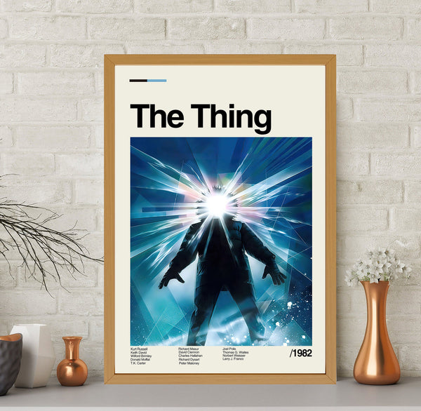 The Thing Poster, The Thing Print, Vintage Poster, Horror Poster, Retro Poster, Minimalist Art, Midcentury Art, Wall Decor, Dad Gifts