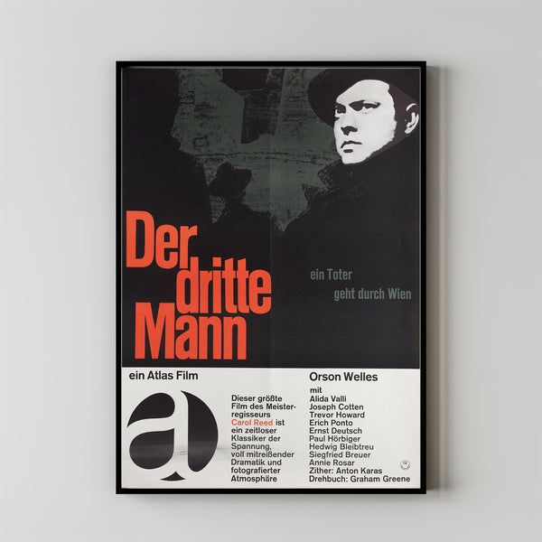 The Third Man Movie Poster Print, Canvas Wall Art, Room Decor, Movie Art 1