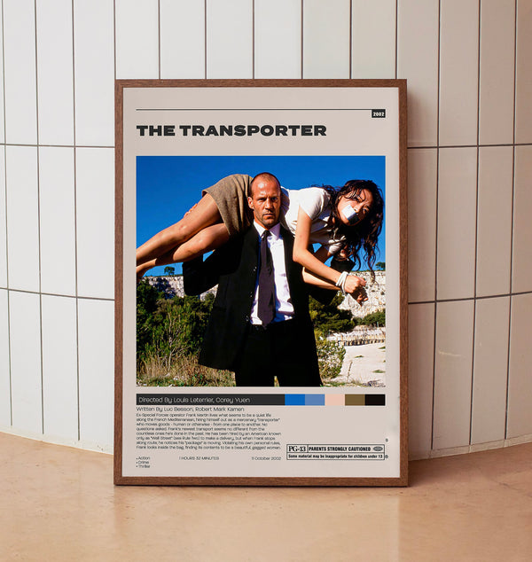 The Transporter Poster, Louis Leterrier, Minimalist Movie Poster