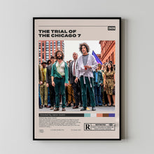 The Trial of the Chicago 7, Aaron Sorkin, Minimalist Movie Poster,Custom Poster