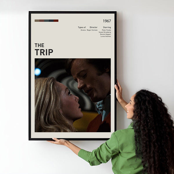 The Trip Movie Poster  Minimalist  Midcentury Poster  Wall Art Print  Retro Movie Poster 1732484268