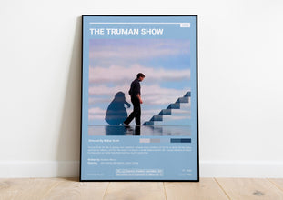 The Truman Show Movie Poster  Minimalist Movie Poster  Jim Carrey  Custom Movie Print  Wall Art Print  Couple Gift  Home decor 1610132933 - Copy