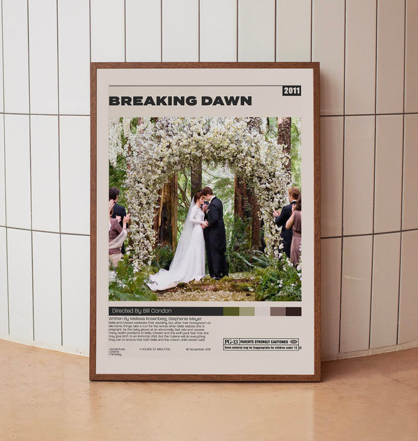 The Twilight Saga Breaking Dawn, Catherine Hardwicke, Minimalist Movie Poster