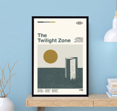 The Twilight Zone TV Series Poster, Simon Kinberg, Jordan Peele, Marco Ramirez, TV Series Poster, Midcentury Art, Minimalist Art, Wall Decor 1712815763