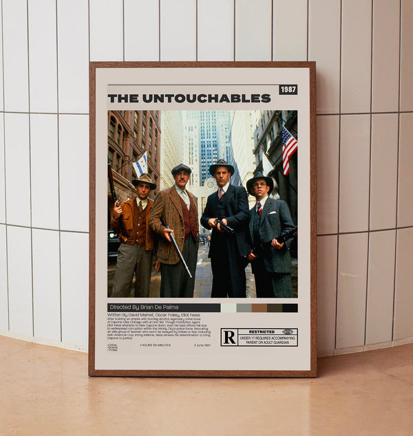 The Untouchables, Brian De Palma, Jim Rash, Minimalist Movie Poster