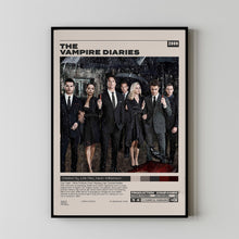 The Vampire Diaries, Julie Plec, Minimalist Tv Series, Vintage Retro Art