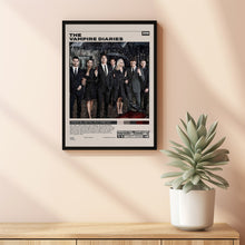 The Vampire Diaries, Julie Plec, Minimalist Tv Series, Vintage Retro Art