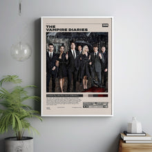 The Vampire Diaries, Julie Plec, Minimalist Tv Series, Vintage Retro Art