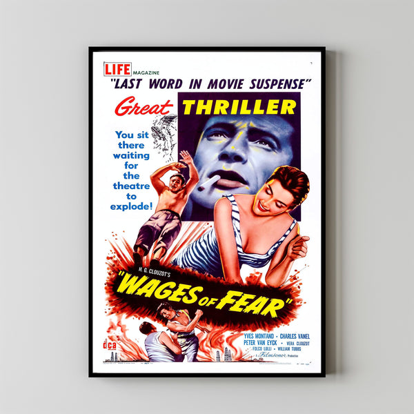 The Wages of Fear 1953 Poster Art Print Movie Posters Gift for Movie lovers 1