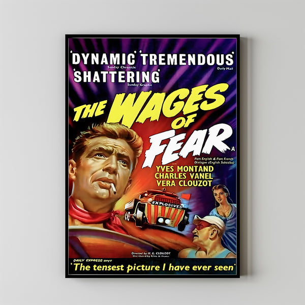 The Wages of Fear 1953 Poster Art Print Movie Posters Gift for Movie lovers 2