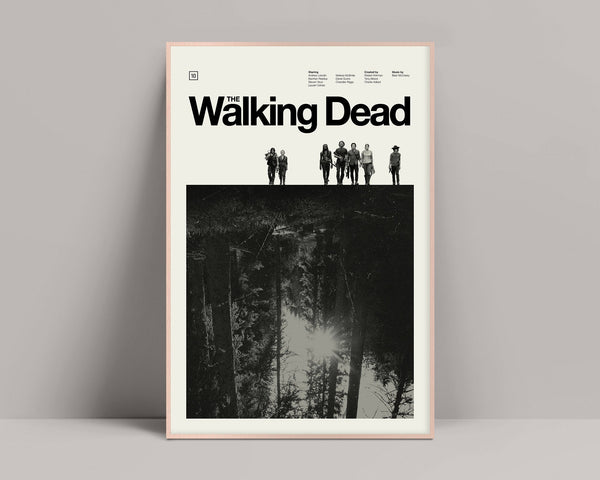 The Walking Dead - Minimalist Poster, The Walking Dead Poster, Walking Dead Print, Andrew Lincoln, Norman Reedus, Lauren Cohan, Steven Yeun 1358012437
