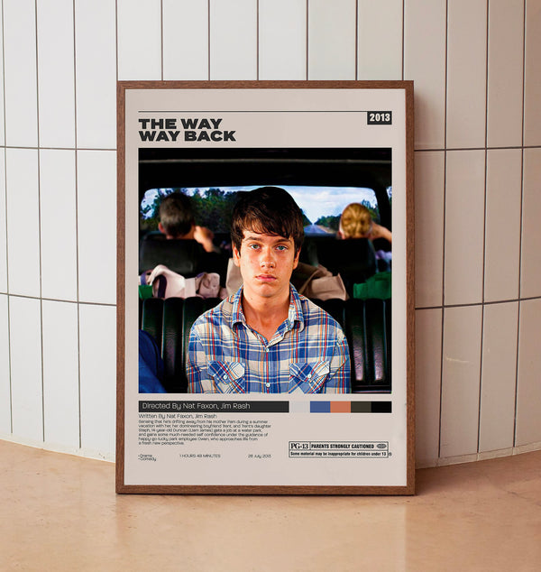 The Way, Way Back, Jim Rash, Nat Faxon, Minimalist Movie Poster