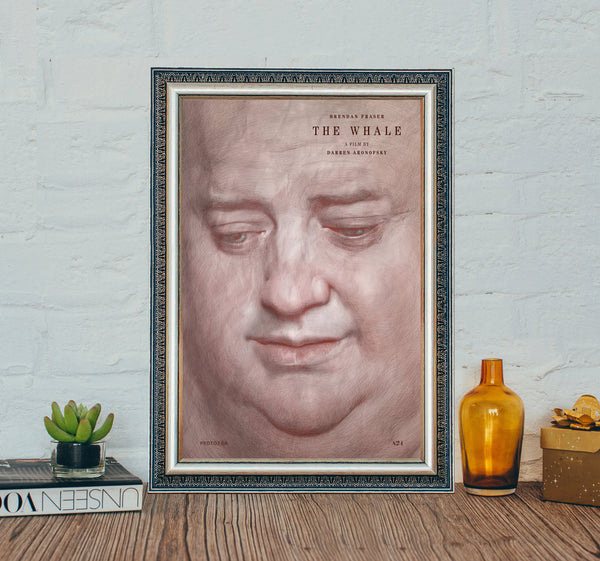 The Whale Movie Poster, The Whale Classic Movie Poster, Vintage Canvas Cloth Photo Print，Holiday gifts 1616026697