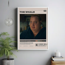 The Whale Poster, Darren Aronofsky, Minimalist Movie Poster, Vintage Retro Art Print