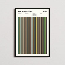 The Wind Rises Movie Barcode Print, The Wind Rises Print, The Wind Rises Poster, Studio Ghibli Poster, Studio Ghibli Prints 1664679331