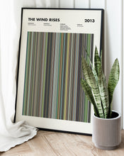 The Wind Rises Movie Barcode Print, The Wind Rises Print, The Wind Rises Poster, Studio Ghibli Poster, Studio Ghibli Prints 1664679331