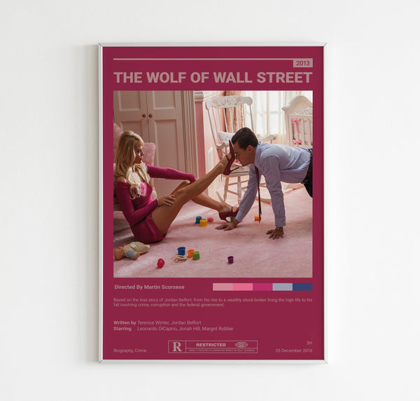 The Wolf of Wall Street Movie Poster  Martin Scorsese  Leonardo DiCaprio  Vintage Retro Art Print  Wall Art Print  Home decor 1621038622 - Copy