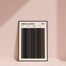 Thelma and Louise Movie Barcode Print, Thelma and Louise Print, Thelma and Louise Poster, Thelma and Louise Wall Art, Thelma and Louise Art 1641890507