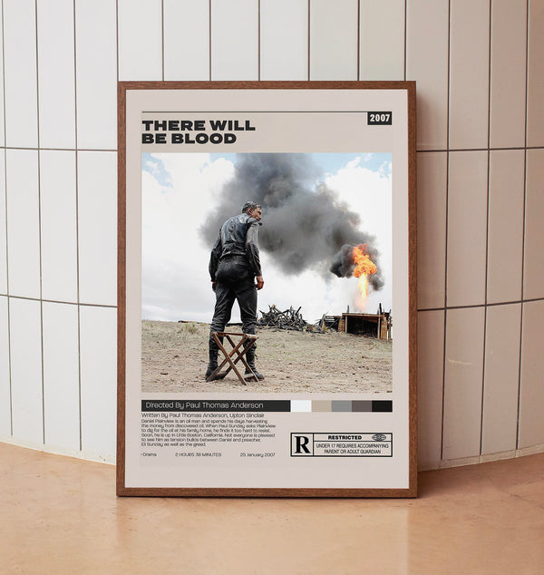 There Will Be Blood, Paul Thomas Anderson, Minimalist Movie Poster
