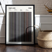 They Live Movie Barcode Print, They Live Print, They Live Poster, They Live Wall Art, They Live Art Print, They Live Frames Print 1650502142