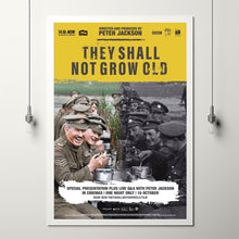 They Shall Not Grow Old Movie Poster Art Print Movie Posters Gift for Movie lovers 1
