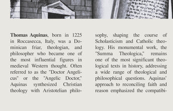 Thomas Aquinas Wall Art  Poster Thomas Aquinas Black White Poster  Poster Art Gift 1695499765