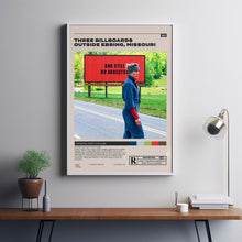Three Billboards Outside Ebbing Missouri, Minimalist Movie Poster