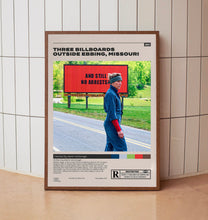 Three Billboards Outside Ebbing Missouri, Minimalist Movie Poster