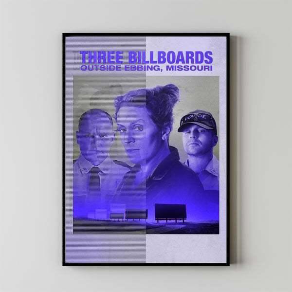 Three Billboards Outside Ebbing, Missouri 2017 Poster Art Print Movie Posters Gift for Movie lovers 1