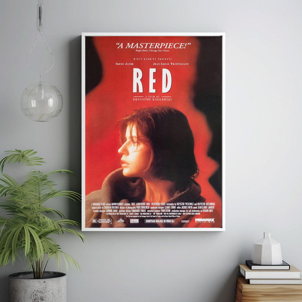 Three Colors Red Movie Poster,Film Fan Collectibles,Vintage Movie Post ...