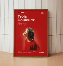 Three Colours Red Wall Art Print -  French Movie Poster - Midcentury Modern Art 1439333779