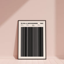 To Kill A Mockingbird Movie Barcode Print, To Kill A Mockingbird Print, To Kill A Mockingbird Poster, Classic Movie Posters, Movie Buff Gift 1631662623