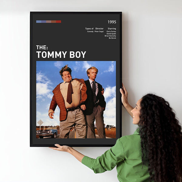 Tommy Boy Movie Poster  Minimalist  Midcentury Poster  Wall Art Print  Retro Movie Poster 1747696499