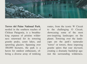 Torres del Paine National Park Wall Art  Poster Chile Torres del Paine Black White Poster  Poster Gift 1699930289