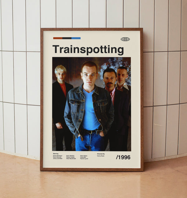 Trainspotting Movie Poster - Midcentury Wall Art Print - Minimalist Retro Movie Poster - Midcentury Modern Home Decor 1449259411