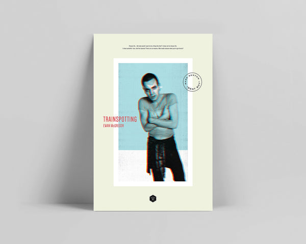 Trainspotting Poster Set - Minimalist Poster, Trainspotting, Irvine Welsh, Ewan McGregor, Robert Carlyle, Ewen Bremner, Jonny Lee Miller 652507629