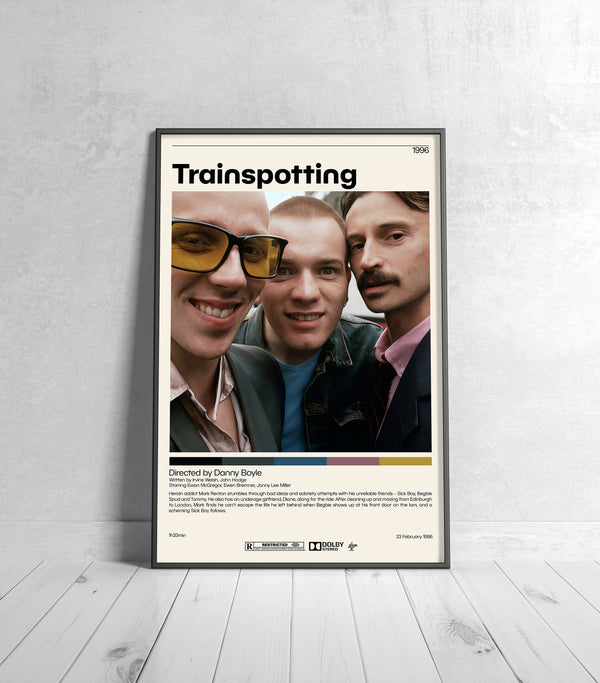Trainspotting Poster  Danny Boyle, Minimalist Movie Poster, Vintage Retro Art Print, Custom Poster, Wall Art Print 1011308606