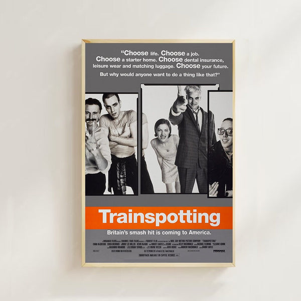 Trainspotting (1996)--Movie  Poster(Regular Style) Art Prints,Home Decor,Vintage Movie Poster,Canvas Poster 1646161497