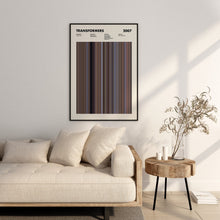 Transformers 2007 Movie Barcode Print, Transformers Print, Transformers Poster, Transformers Wall Art, Transformers Art Print 1631662887