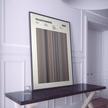 Transformers 2007 Movie Barcode Print, Transformers Print, Transformers Poster, Transformers Wall Art, Transformers Art Print 1631662887
