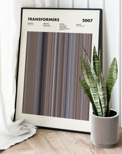 Transformers 2007 Movie Barcode Print, Transformers Print, Transformers Poster, Transformers Wall Art, Transformers Art Print 1631662887