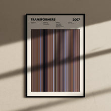 Transformers 2007 Movie Barcode Print, Transformers Print, Transformers Poster, Transformers Wall Art, Transformers Art Print 1631662887