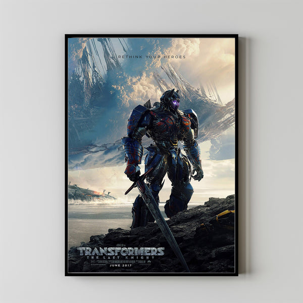 Transformers The Last Knight Movie Poster 2023 FilmRoom Decor Wall ArtPoster GiftCanvas prints 2