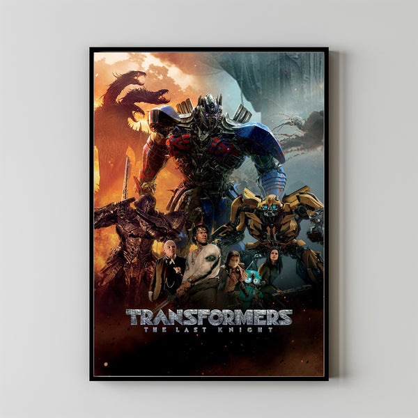 Transformers The Last Knight Movie Poster 2023 FilmRoom Decor Wall ArtPoster GiftCanvas prints 6