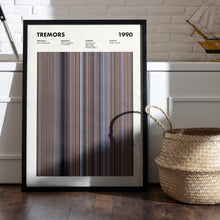 Tremors Movie Barcode Print, Tremors Print, Tremors Poster, Tremors Wall Art, Tremors Art Print, Tremors Frames Print, Movie Buff Gift 1617491650