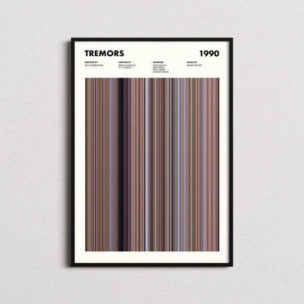 Tremors Movie Barcode Print, Tremors Print, Tremors Poster, Tremors Wall Art, Tremors Art Print, Tremors Frames Print, Movie Buff Gift 1617491650 9755