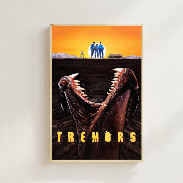 Tremors (1990)--Movie  Poster(Regular Style) Art Prints,Home Decor,Vintage Movie Poster,Canvas Poster 1650217882