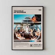 Triangle of Sadness Poster, Ruben Östlund, Minimalist Movie Poster, Vintage Retro Art