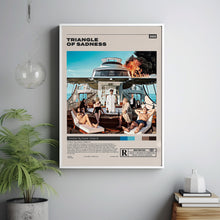 Triangle of Sadness Poster, Ruben Östlund, Minimalist Movie Poster, Vintage Retro Art
