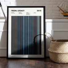 Tron Legacy Movie Barcode Print, Tron Legacy Print, Tron Legacy Poster, Tron Legacy Wall Art, Tron Legacy Art Print 1650502076